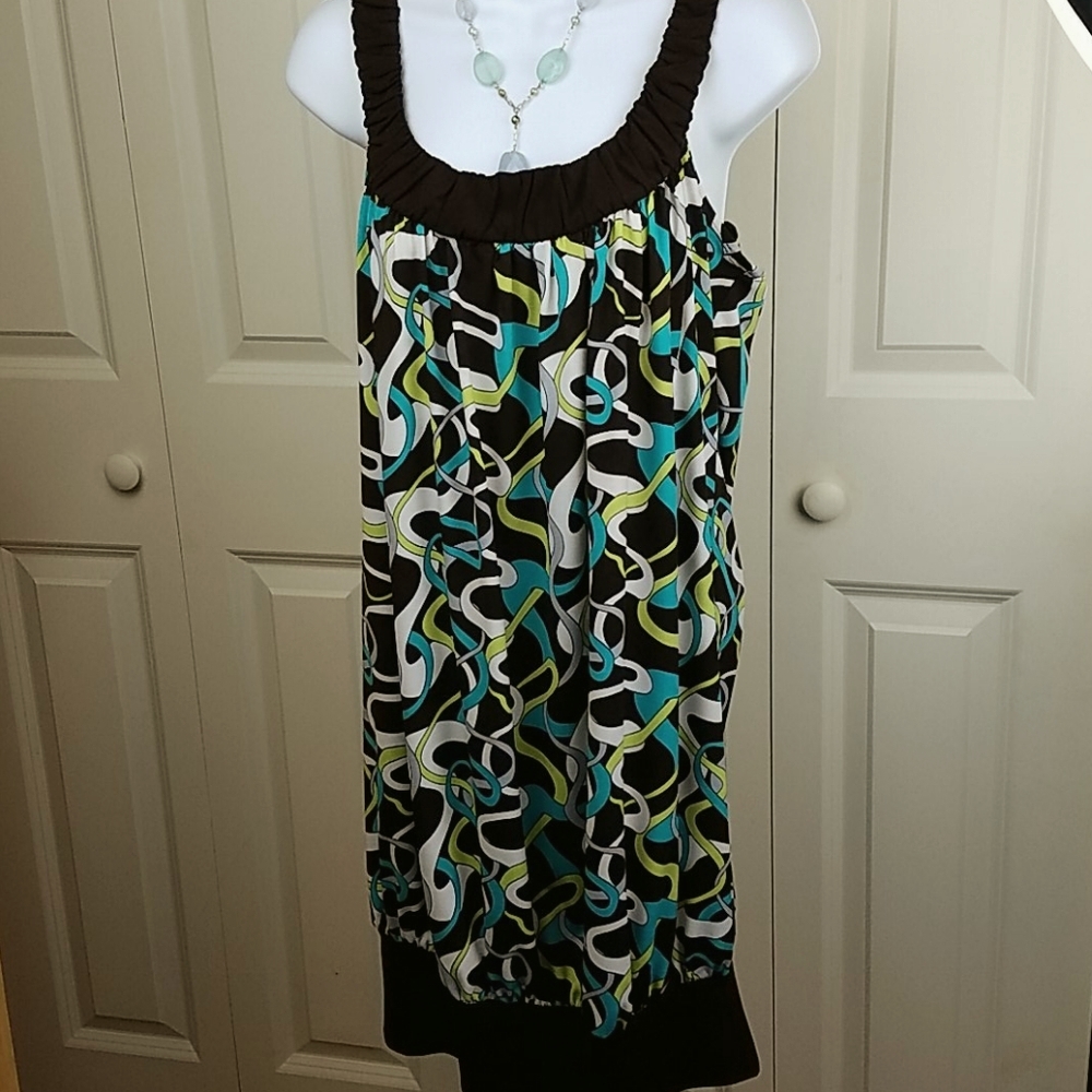 Forever Colorful Retro Style Summer Dress Size M